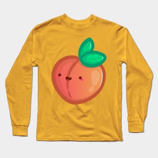 Super Cute Peach - Kawaii Peach Long Sleeve T-Shirt